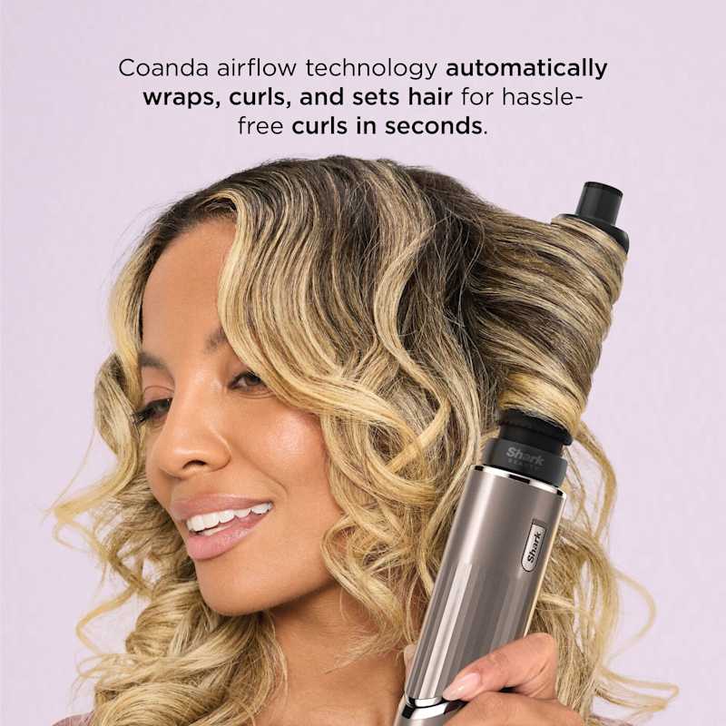 Shark FlexStyle 4-in-1 Air Style & Hair Dryer, Mocha Silver
